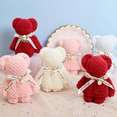 Bomboniere Asciugamano Orsetto - Matrimonio, Negozio di Caramelle, Rosso, per Capodanno, Festa Nazionale, Regali per la Festa di Metà Autunno