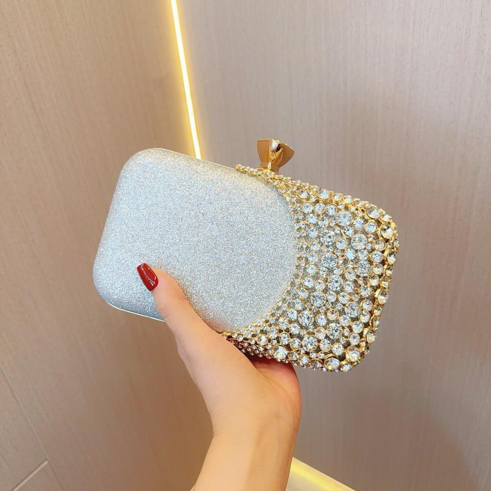 

Underarm Handbag Bag Women Dinner Bag Party Socialite Fashion Nobility Storage срібний