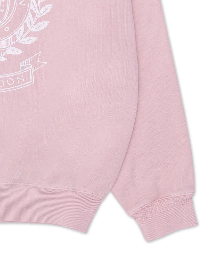 POLO RALPH LAUREN Wimbledon Crest Garment Dye Fleece Sweatshirt - Pink