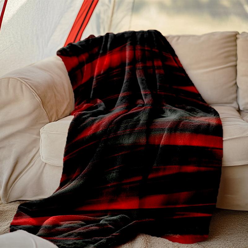 1pc Cool Style Blanket, Home Printed Throw Blanket - Soft Blanket Gift for Family, Washable Sofa Bed Blanket