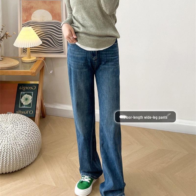 

Special Offer: K26 9069 High-Waisted Slimming Denim Pants - Narrow, Wide & Straight-Leg Options, No Returns or Exchanges M джинсовый синий