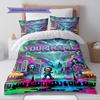 Name Custom Chucky Pattern Bedding Set Quilt Cover Pillowcase Home Decor Gift (1 * duvet cover + 2 * pillowcase, without core)