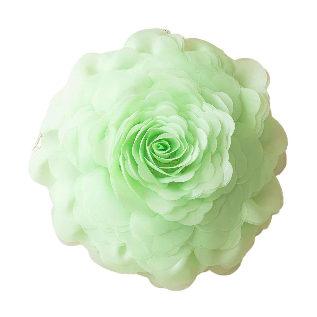 3D Rose Flower Decorative Cushions Pillows Case Handmade for Sofa Bed Living Room Bay Window Wedding Gift