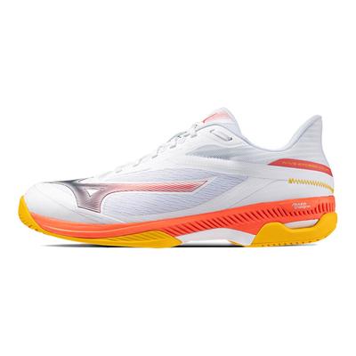 Wave Exceed Court Fashion Shock Absorbing Durable Non-Slip Low-Top Tennis Shoes Unisex Sneaker White Orange 61GA251860