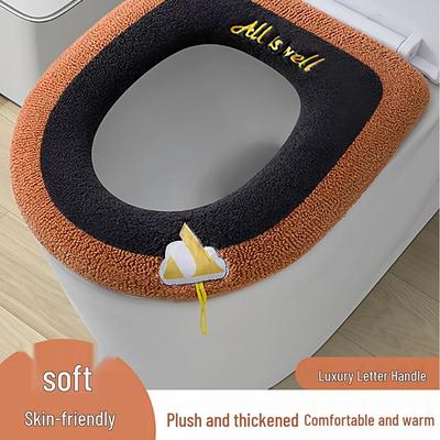 Winter 2025 High-End Luxury Thick Toilet Seat Cushion for Newcomers