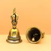 LIFAzqJIU Vajra Bell, Five-pronged Bell, Small Kagura Bell, Esoteric Buddhist Ritual Implement, Buddhist Implement, Amulet, Purification, Good Luck, H