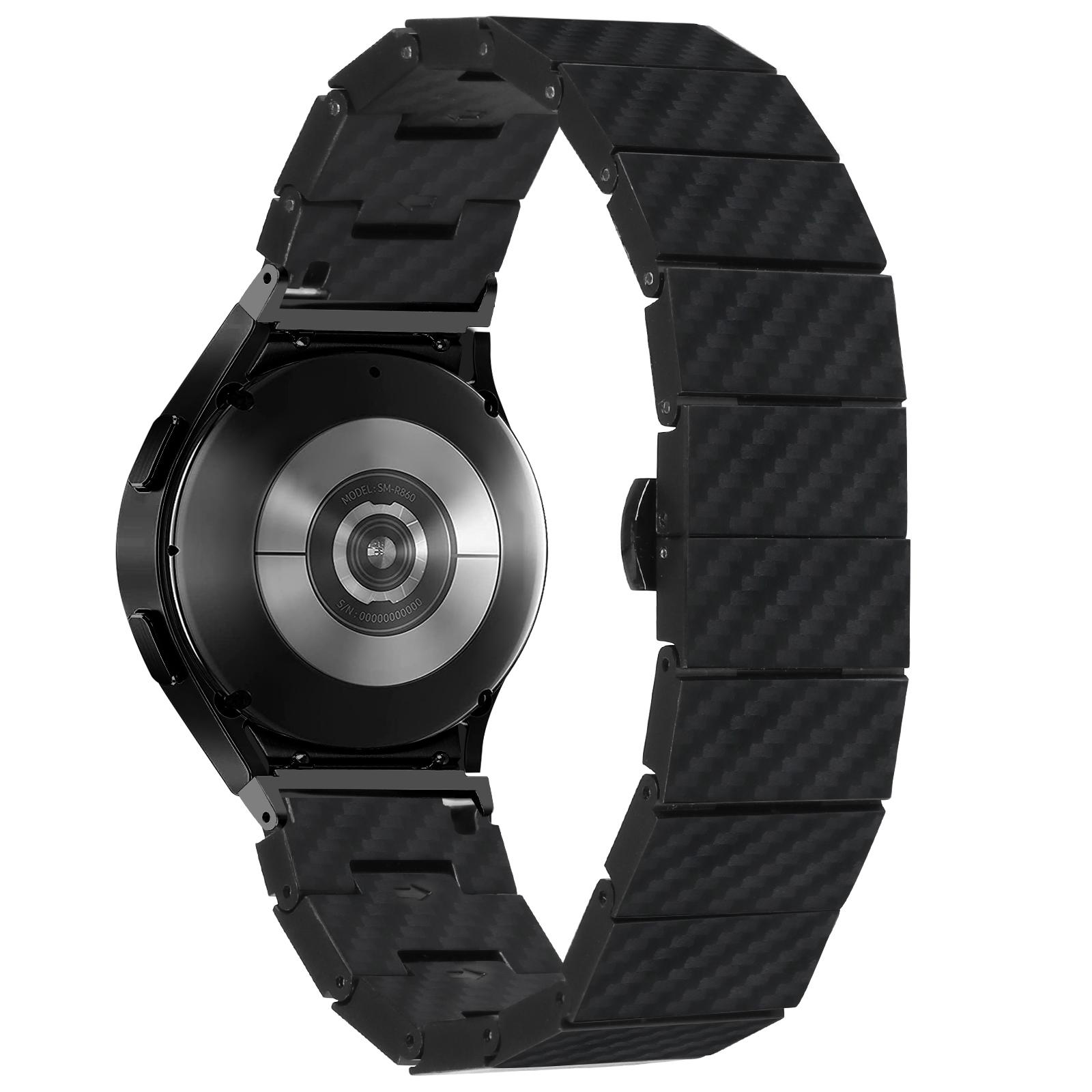 

Спортивний ремінець для Samsung Galaxy Watch6/Watch6 Classic Текстура вуглецевого волокна Ремінець для годинника з конектором A