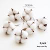 Nuchi Handmade Single-Head Dried Cotton Flower Bouquet for Christmas Decoration