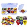 Gitaarplectrums met Opbergdoosje ABS Plectrums voor Elektrische Akoestische Gitaar 6 Dikte Gitaar Plectrum Accessoires