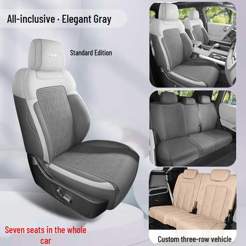 BYD Yangwang 8 Suede Car Seat Cover - All-Season Full Coverage Cushion Pad