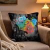 Rapper DDestroy Lonely Cushion Cover Soft Plush Cushion Cover Double Print And Invisible Zipper For Sofa Home Car Use