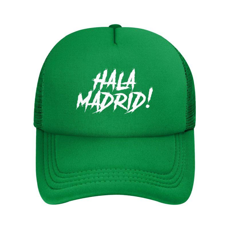 

Hala Madrid Letters Print Mesh Baseball Cap Men Women Solid Color Sun Caps Unisex Street Hip Hop Hat Summer Breathable Hats Adjustable зелёный