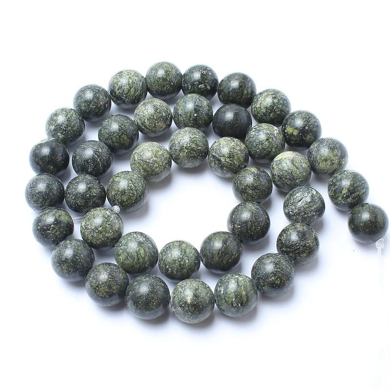 

Натуральные каменные бусины, темно-зеленые кружевные круглые бусины из камня яшмы для изготовления ювелирных изделий 4/6/8/10/12 мм 15 дюймов