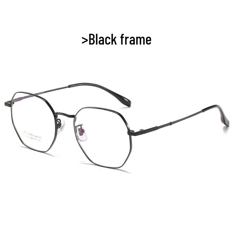 Ultra-Light Pure Titanium Myopia Glasses Frame with Anti-Blue Light for Students - Model 2216