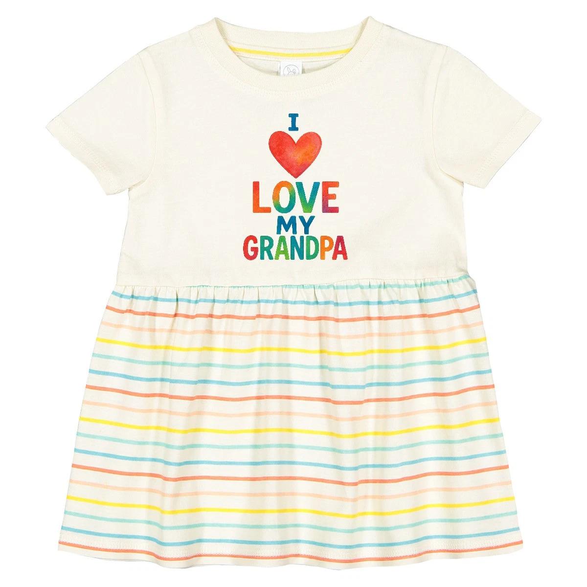 Inktastic I Love My Grandpa Infant Dress Shirt Birthday Best Graphic Tee Girl 110