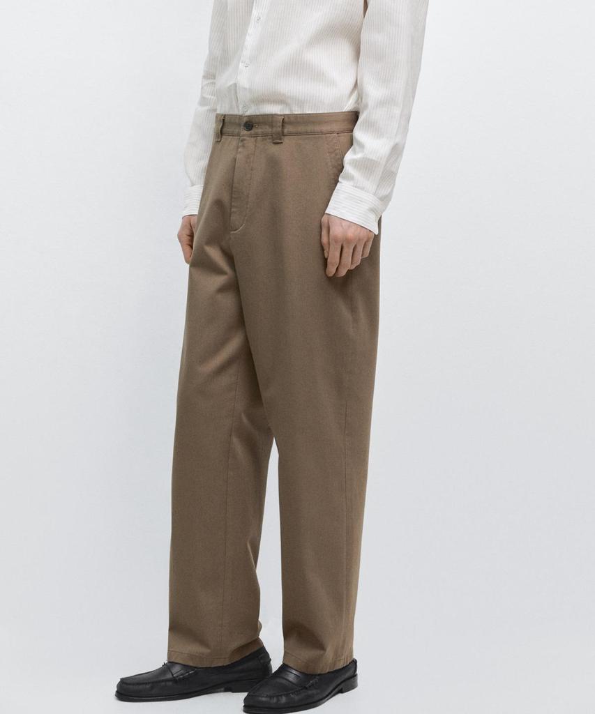 Masimodutti Cotton Relaxed Fit Pants