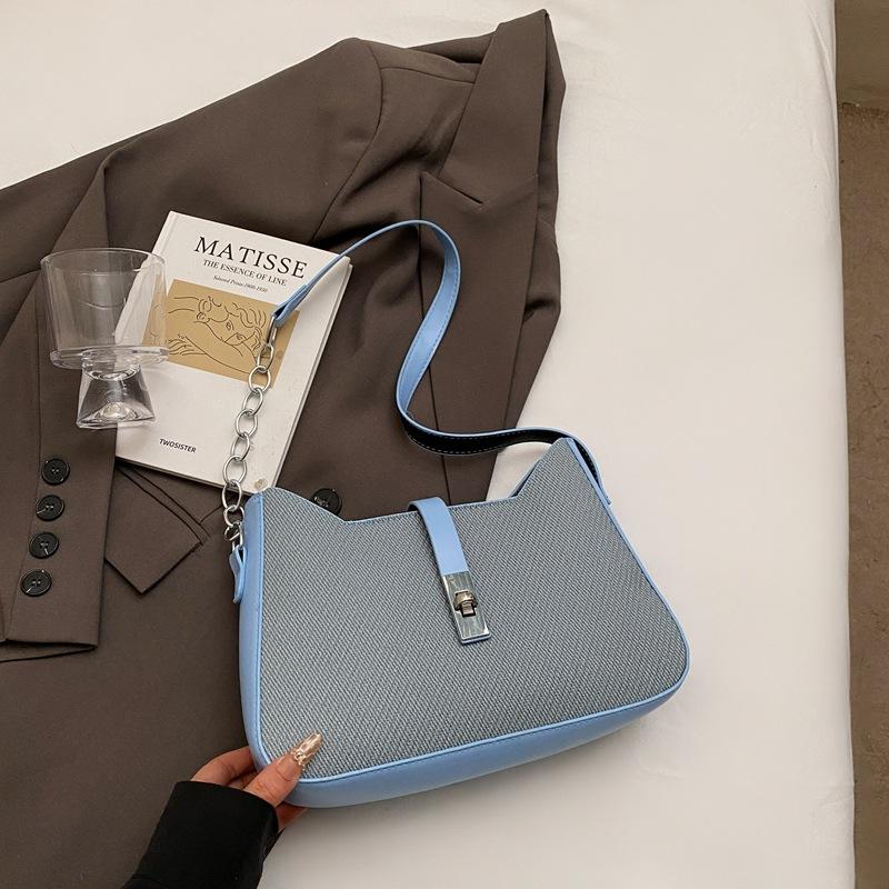 

Сумка через плечо женская 2025 года, новая популярная сумка через плечо, весна-лето, повседневная высококачественная фактурная сумка-мессенджер синий