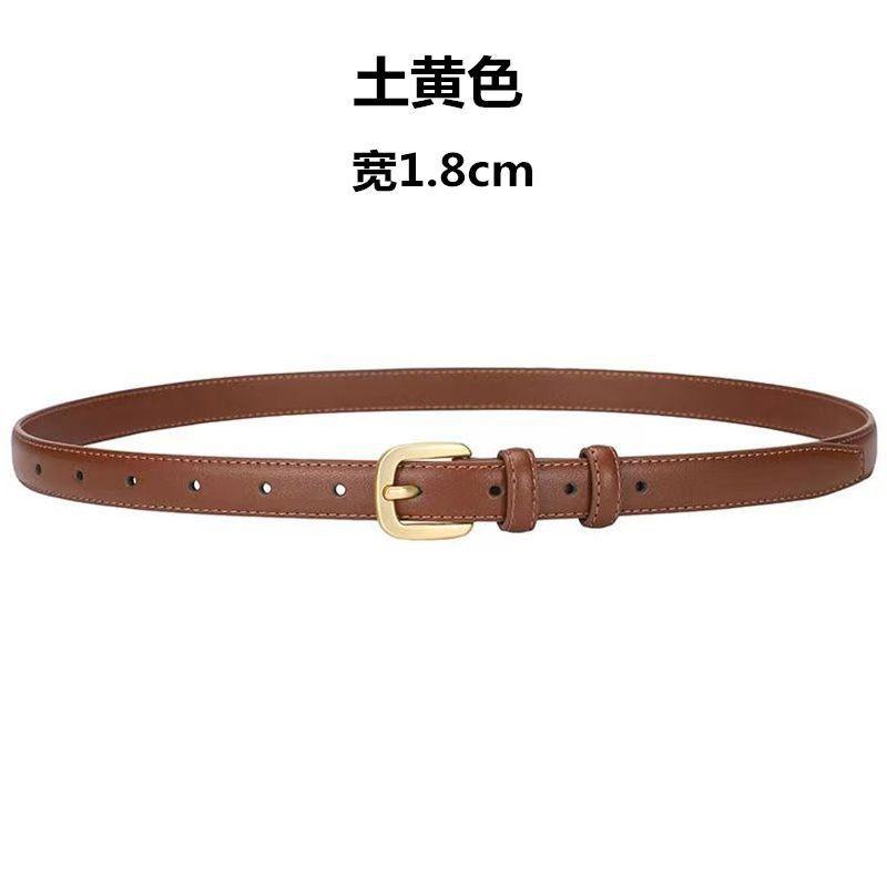 Stylish Womens Versatile Black Leather Belt For Casual Jeans And Fashionable Outfits