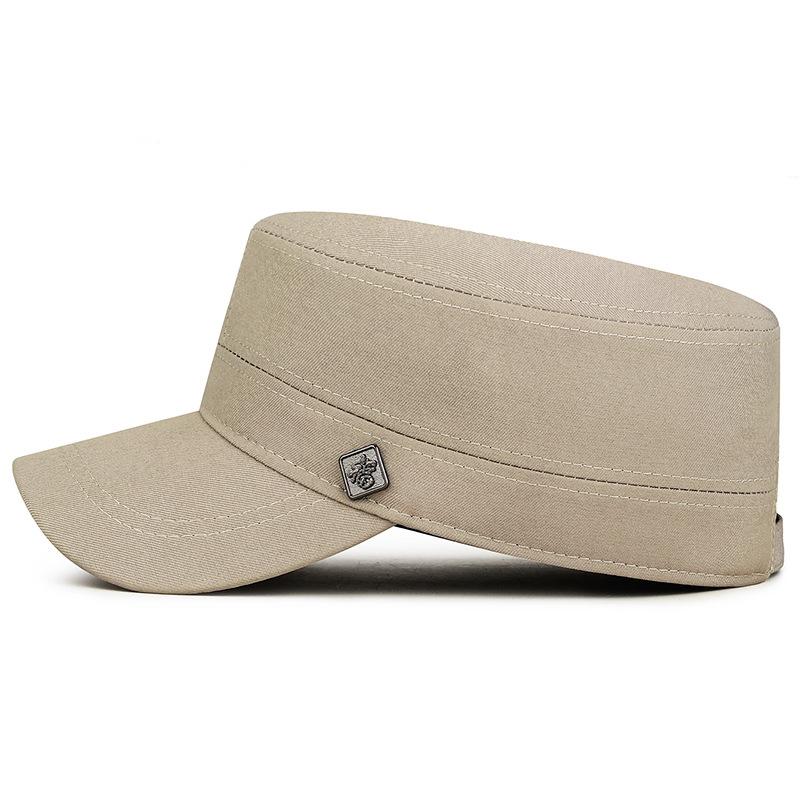 Sunshade  Hat Men's Spring Autumn Flat Top Hat for Middle-Aged and Elderly Outdoor Sunscreen Hat