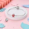 Original Charms Copper Lucky Spring Red Ladybug Beads Fit Platabracelets For Women Jewelry Making Fine Gifts