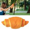 Plush Croissant Dog Toy Interactive Squeaky Treat Dispensing Pet Plaything Durable Soft Stuffed Animal for Small To Medium Dog