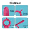 Yun Man Long Tongue Vibrating Silicone Remote Control Male Penis Ring