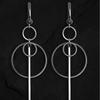 Gothic Punk Stainless Steel O-Ring Hoop Earrings - Bold Industrial Rock Style