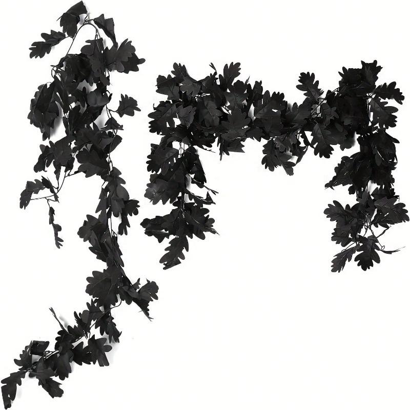 Artificial Autumn Chrysanthemum Leaf Vine. Great for Halloween, Christmas, windows, patios, weddings, holiday parties and living room decor.