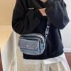 Vielseitige Denim-Kleinheitstasche Damenmode Handytasche Doppellagig Sommer High-End Umhängetasche