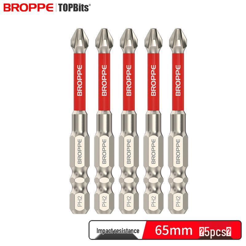 Impact-Resistant Magnetic Phillips Screwdriver Bit Set - High Torque, Non-Slip S2 for Electric Drills.