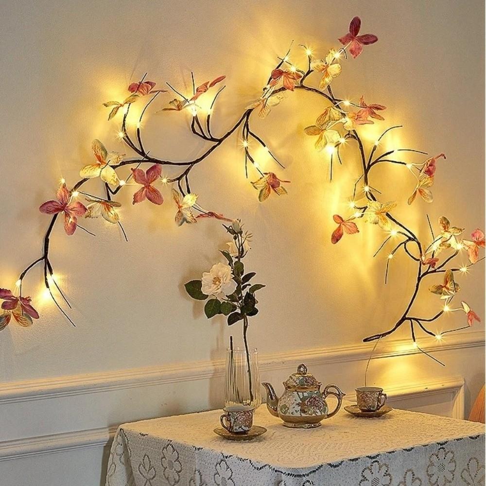 8 Lighting Modes Butterfly Tree Light 30 LED Fairy Light Decoration Tree Branch Light  Home