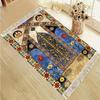 Colorful Vintage Floral Fringed Islamic Prayer Mat Foldable Portable Muslim Janamaz Sajadah Rug Non-Slip Ramadan Eid Gift