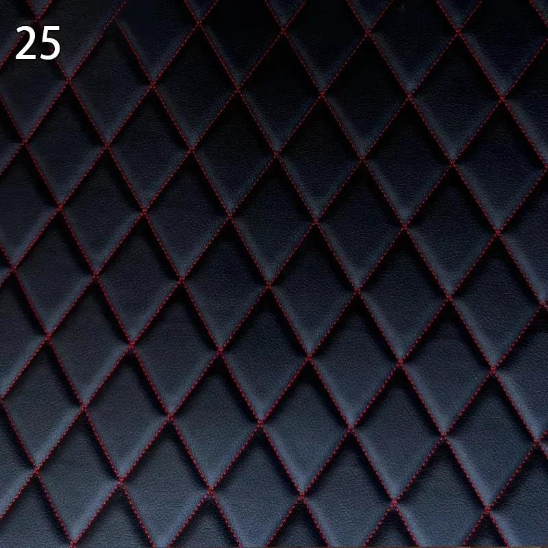 100x158cm Sponge Quilted Embroidered Faux Leather