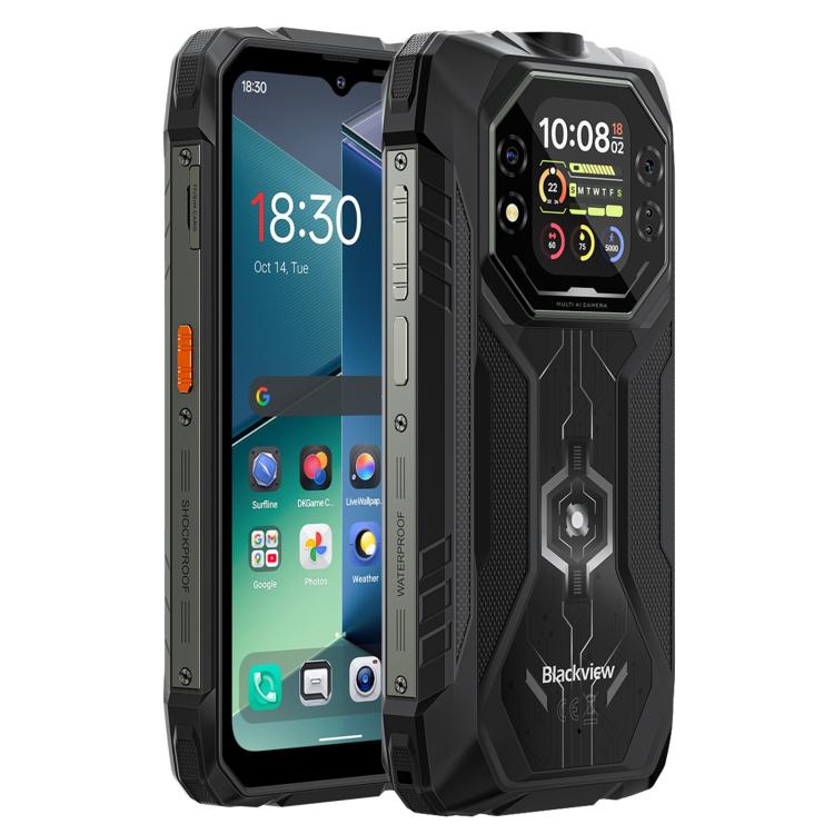 Blackview ROCK 1 Rugged Phone, 8GB+256GB, 6.56 Inch Android 16 MT6769V/CB Helio G81 Octa Core, Network: 4G, OTG, NFC (Black)