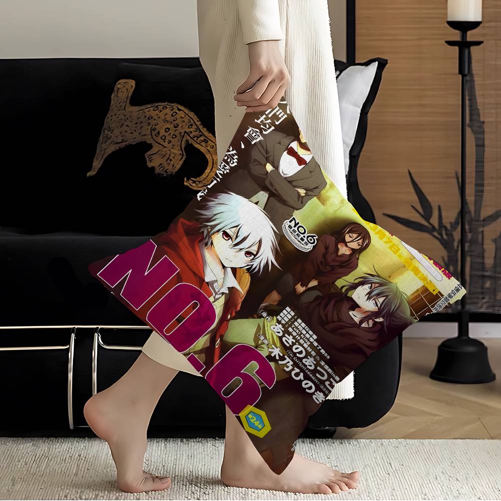 NNo Anime Personalized Pillow Dust Cover Bedroom Kids Party Decoration Pillowcase Birthday Children Gift