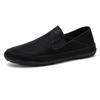 Doudou shoes men's 2025 spring new one-pedal lazy casual leather shoes soft-soled non-slip men's large-size loafers