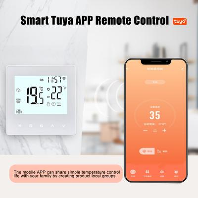 Inteligentny termostat WiFi Tuya 16A/3A cyfrowy programowalny wyświetlacz LCD temperatura ogrzewania podłogowego