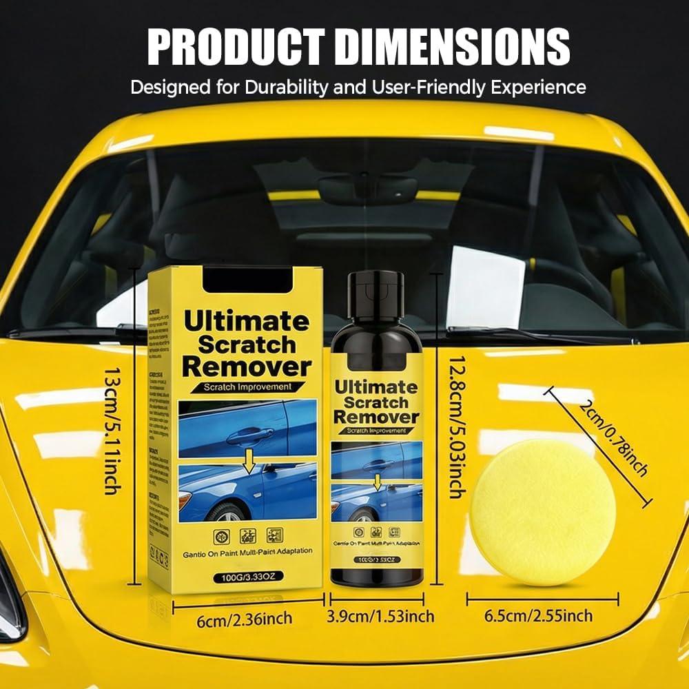 100g Car Scratch Removal Wax Surface Scratch Remover for Vehicles Car Paint Scratch Repair Kit for Polish Compound with Sponge
