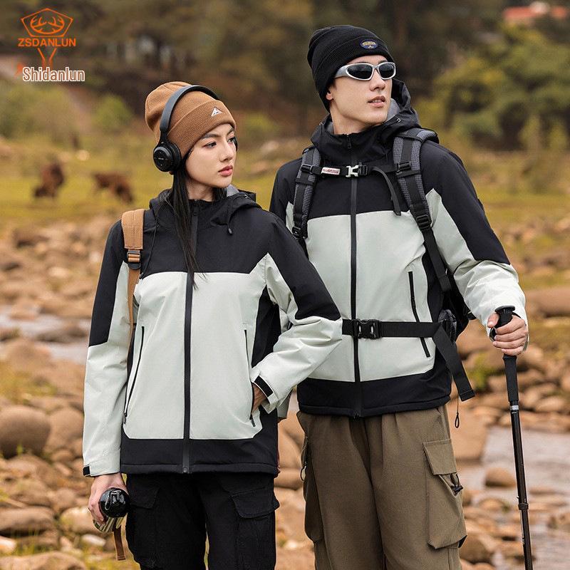 Graphene Waterproof Fleece-Lined Windbreaker for Mountaineering - Custom Logo Available