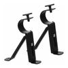 Adjustable Rustproof Metal Curtain Rod Brackets Heavy Duty Holders for Bathroom Living Room Window Use