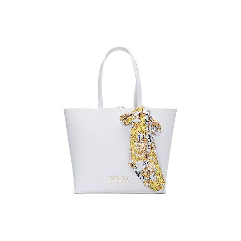 

Versace Jeans Couture Gold Logo Classic Print Scarf Tote Bag Women Tote Bag White 74VA4BAF-ZS467-003 Basic Set (Bag+Dust Bag)