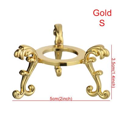 Handicraft Home Decor Photography Props Crystal Ball Base Metal Holder Display Stand Sphere Stone Support