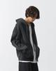 Dimitri Black [Crop Top] Asi Four Seasons Essentials Zip-Up Hoodie_Pigment Charcoal