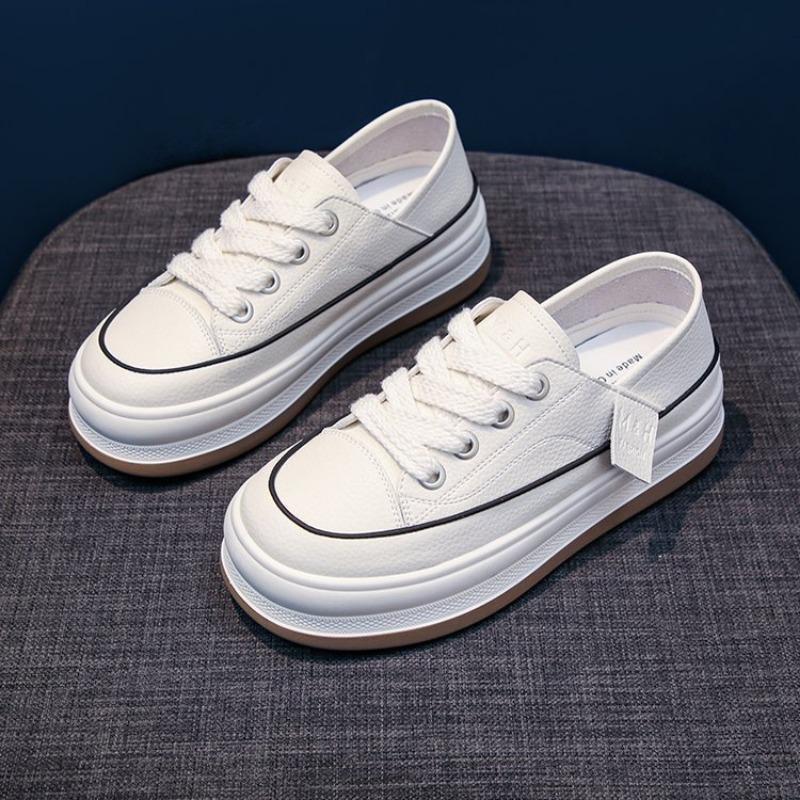 

New hot-selling autumn popular color fashion trend women s shoes muffin sole rubber casual single shoes white shoes 35 білий