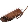 TOURBON Leather Axe Handle Protection Covers - Dark Brown