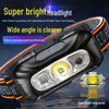Ultra-Bright Rechargeable LED Headlamp with Sensor, Long Battery Life, Lightweight and Portable for Fishing