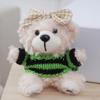 Creative Cartoon Plush Christmas Bear Keychain Charming Accessory For Bags