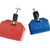 Jazz Style Drum Bell Set Blue Red Drum Jam Block Durable Drum Clapper  Drum Parts