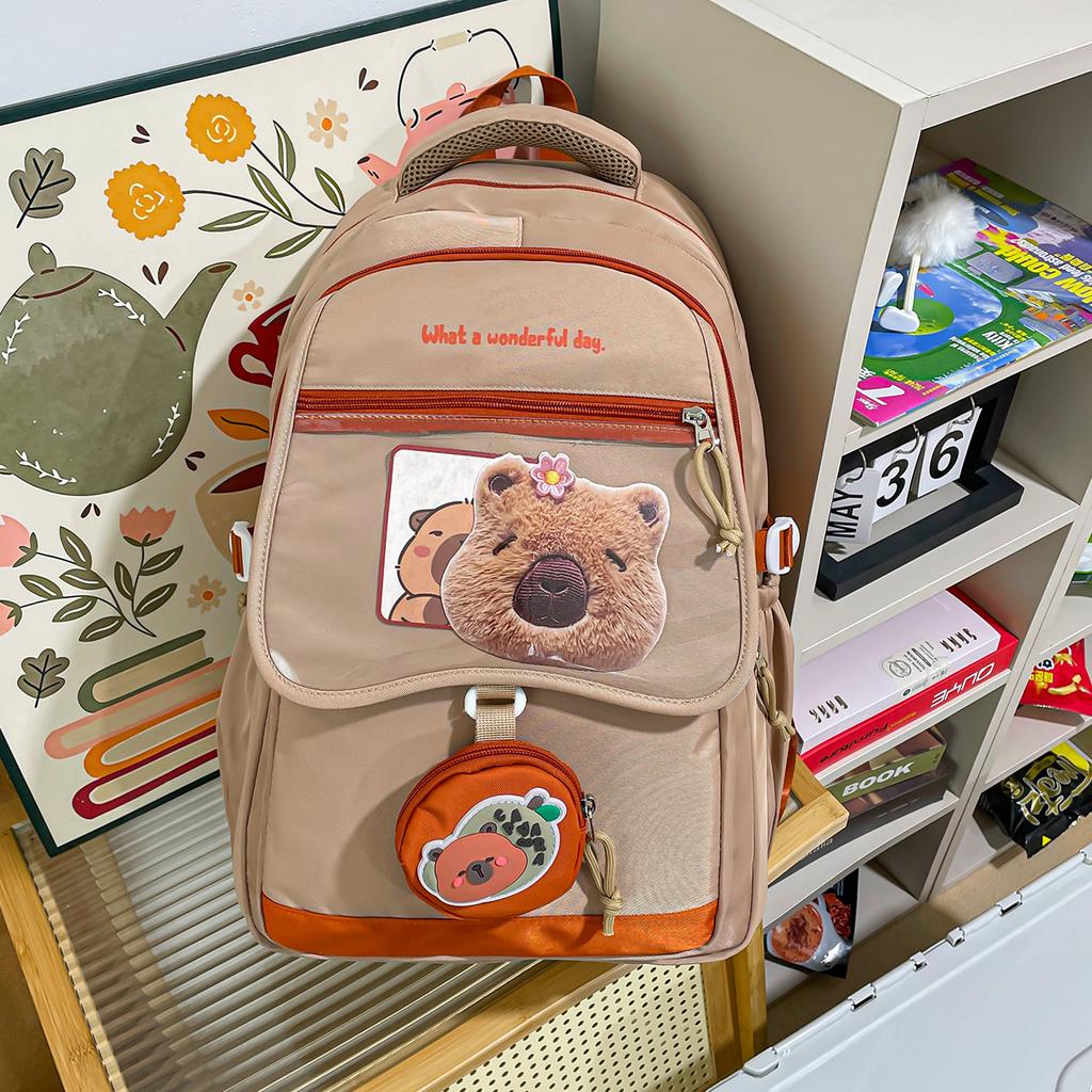 Schoolbag cute cartoon new ins bar cute pain bag Japanese versatile schoolbag junior high school backpack large capacity backpack