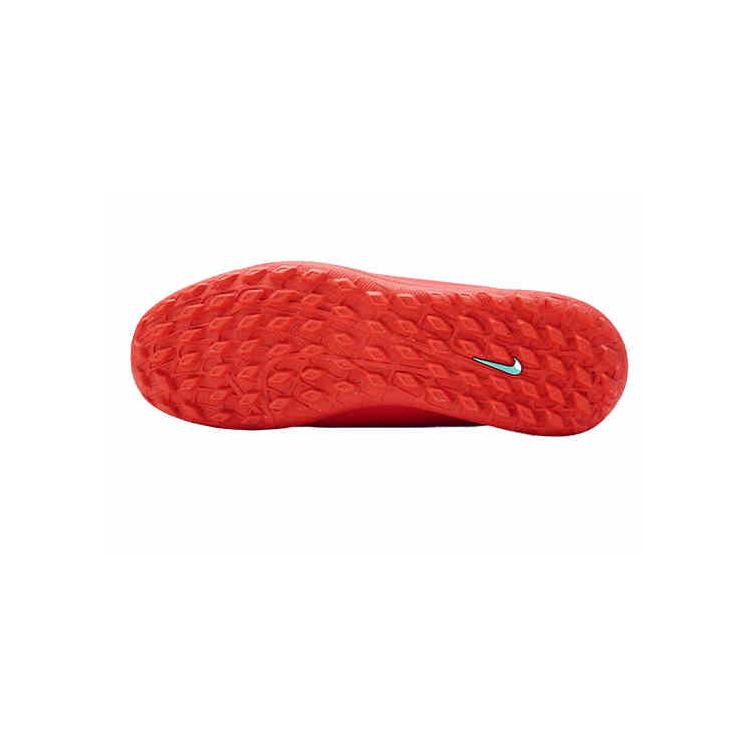 Nike Mercurial Vapor 16 Club TF Turf Synthetic Leather Abrasion Resistant Soccer Shoes Men's Scarlet FQ8446-800